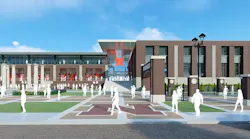 Rendering of planned athletic training facility at University of Nebraska.