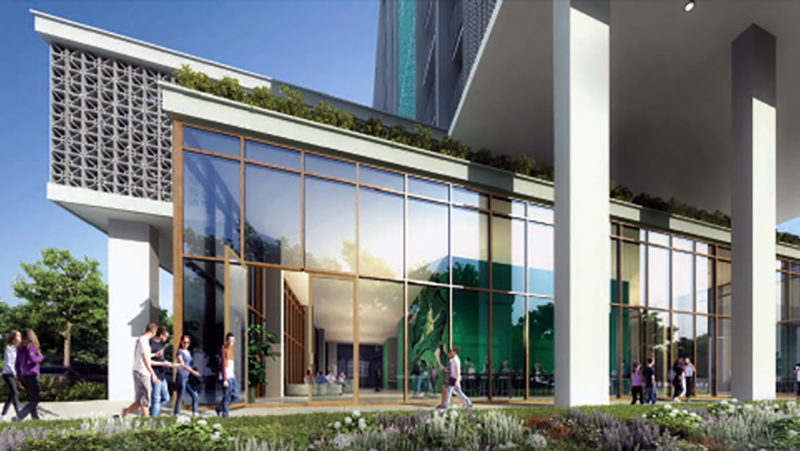 Conceptual rendering of $110 million graduate housing development at University of Hawai'i at Manoa