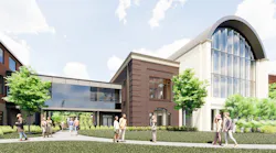 Rendering of a dining hall planned for the Pembroke School in Kansas City, Mo.