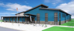 Rendering of plans for Groff Elementary Rendering of plans for Groff Elementary