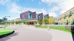Rendering of new middle school under construction in Weymouth, Mass.