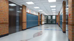 terrazzo corridor