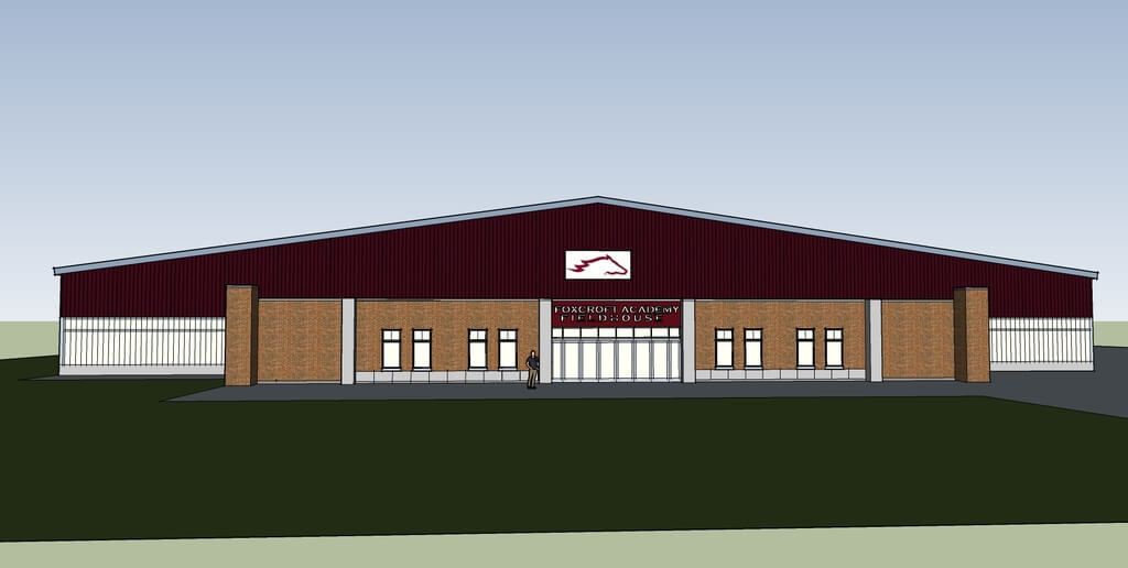 A Foxcroft Maine school Academy Field House officially underway