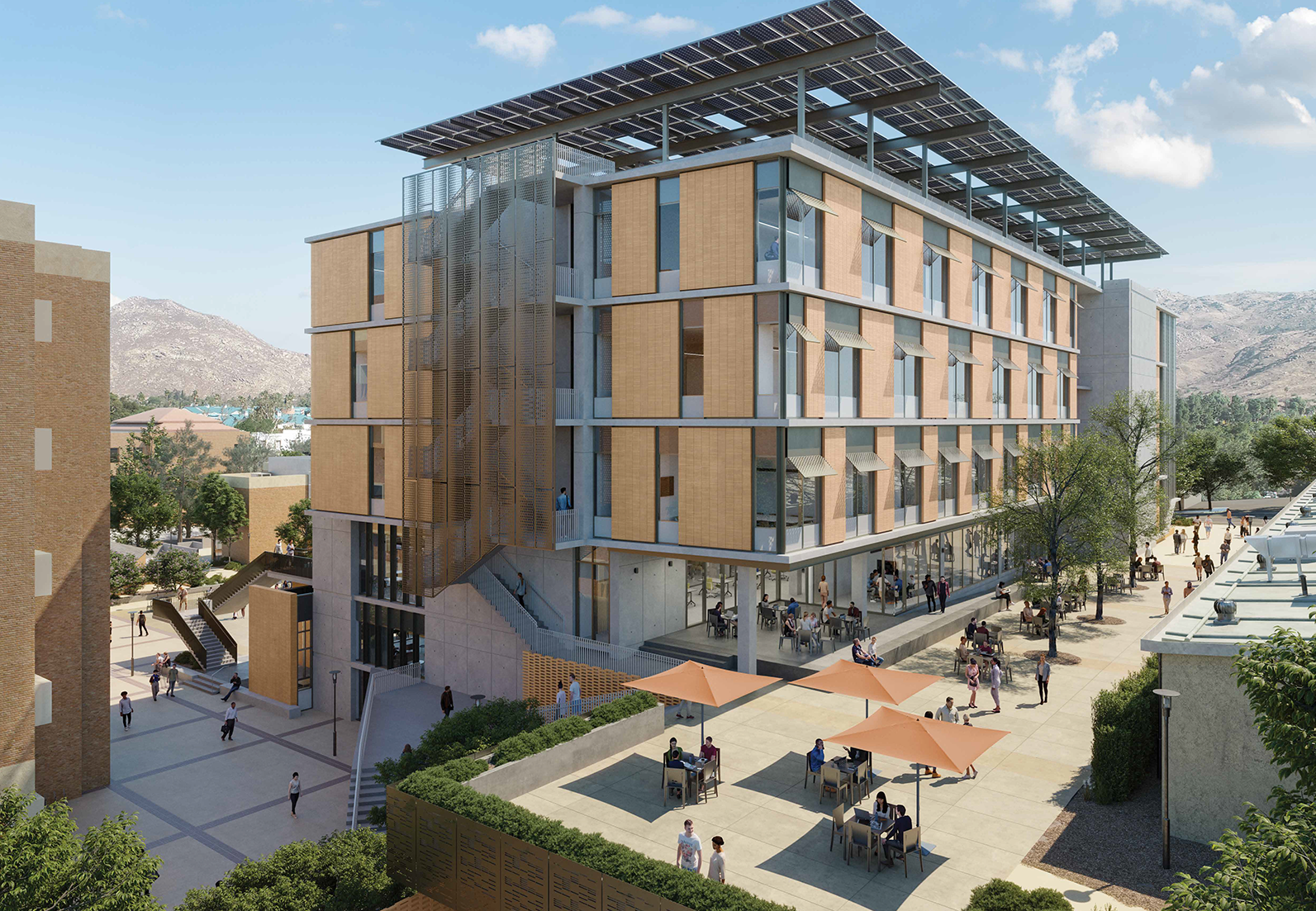 Pictured is a rendering of the School of Medicine&rsquo;s new Education Building II at UC Riverside.