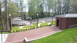 The amphitheater at Mary Washington University has served as the unofficial location for many classes and group meetings that have moved outside in the midst of the pandemic The amphitheater at Mary Washington University has served as the unofficial location for many classes and group meetings that have moved outside in the midst of the pandemic