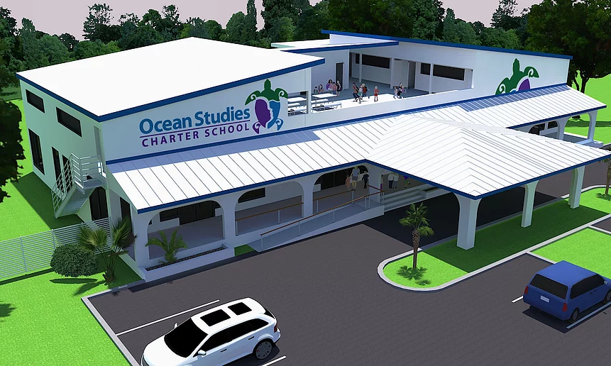Ocean Studies Charter School middle school wing