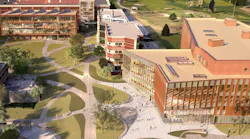 Overview rendering of West 1 and West 2 buildings at Penn State University