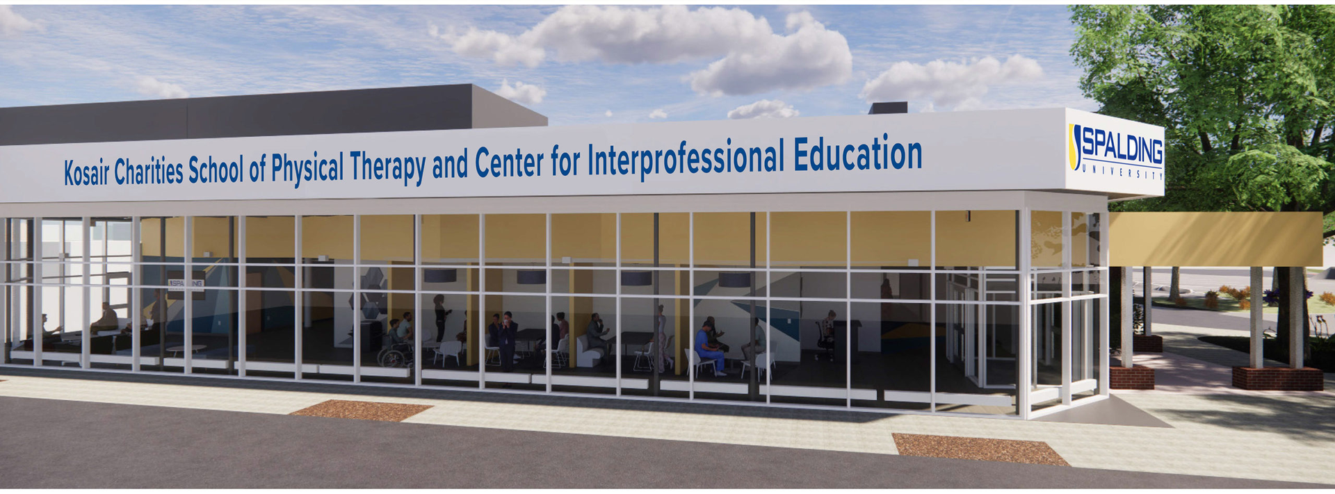 Spalding University's Kosair Charities School of Physical Therapy and Center for Interprofessional Education rendering