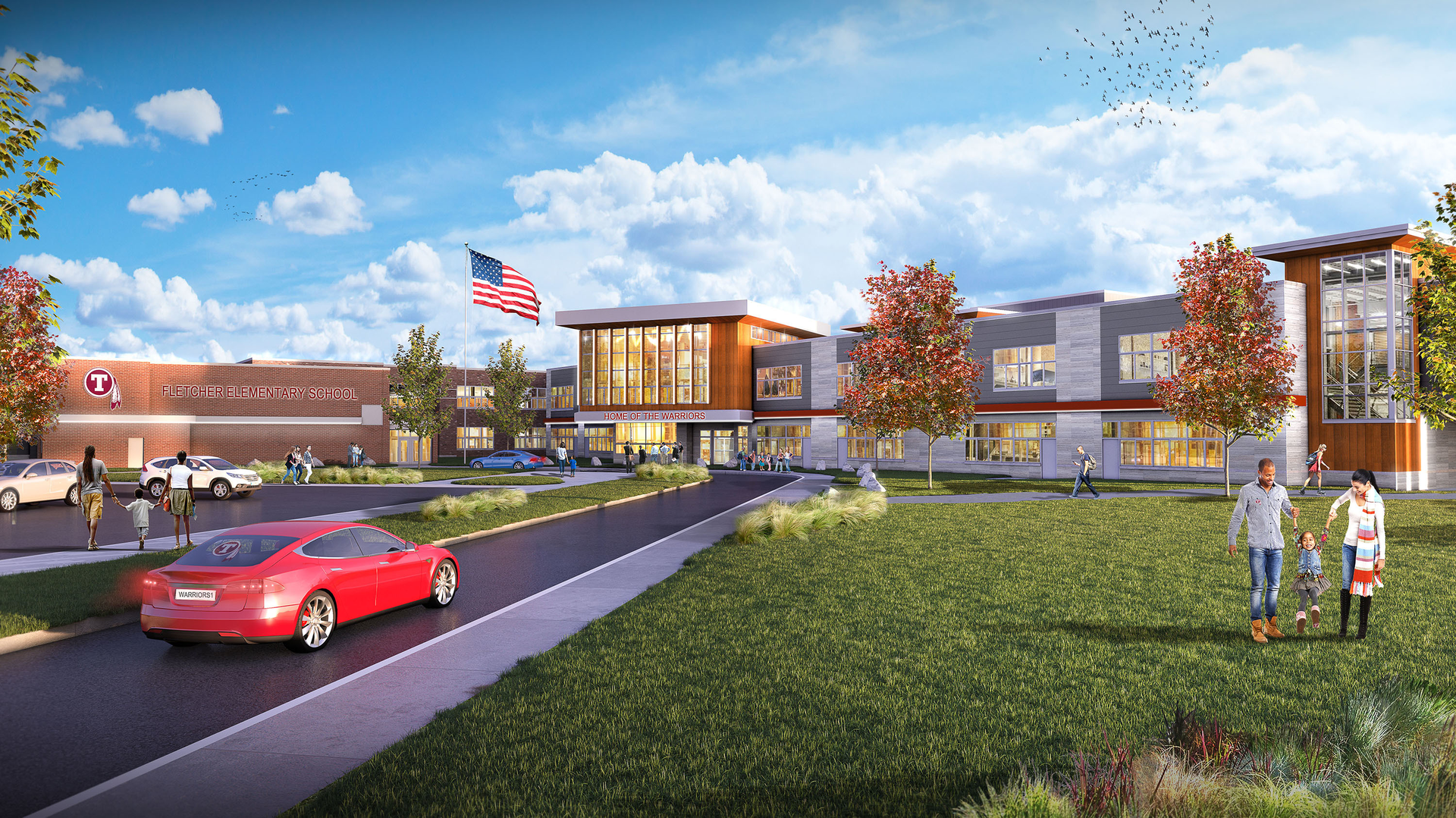 Rendering of Fletcher Elementary School