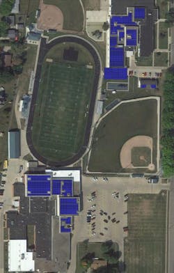 West Burlington Independent School District solar panel project layout West Burlington Independent School District solar panel project layout
