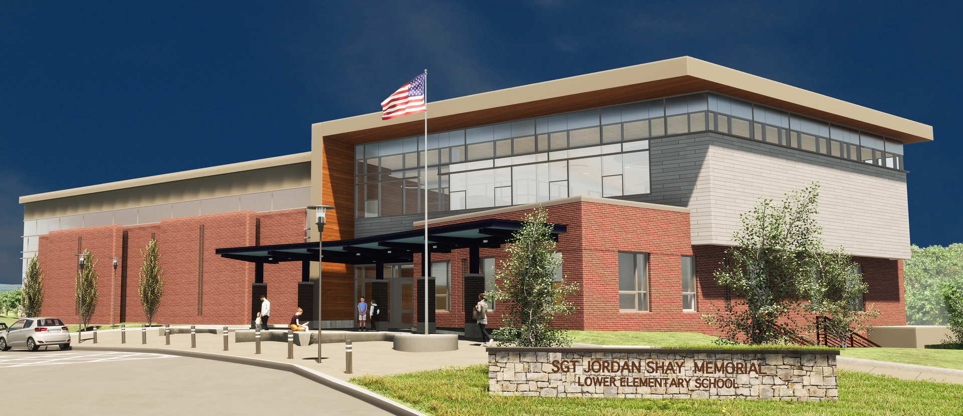 Sgt. Jordan Shay Memorial Lower Elementary School rendering