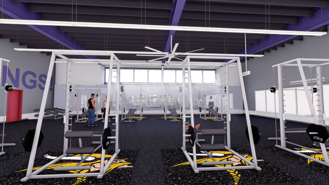 Rendering of the Johansen High School Fitness Center
