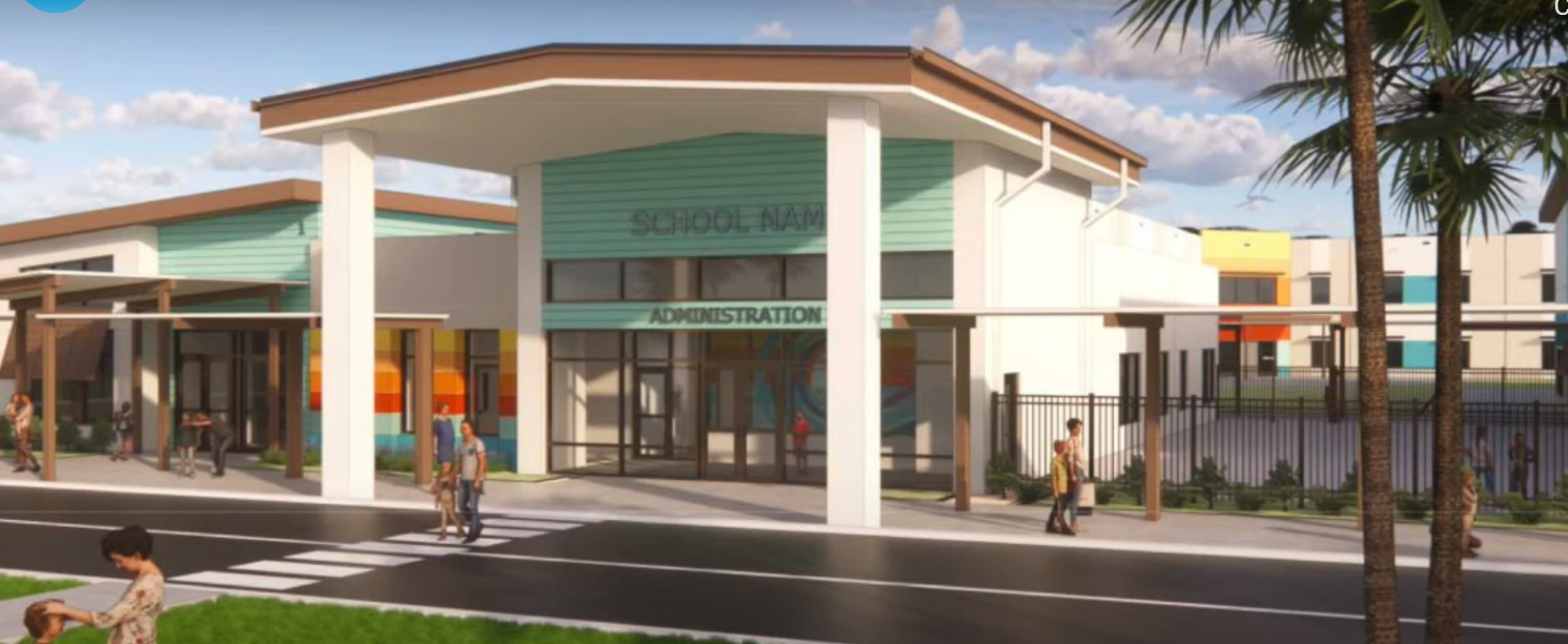 Rendering of the new Beachside Elementary School