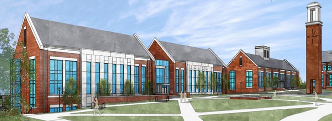 Rendering of the Arts and Technology building