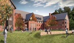 St. Mark's School residence hall rednering St. Mark's School residence hall rednering