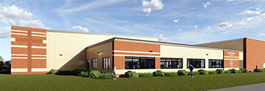 Unity Christian High School addition rendering