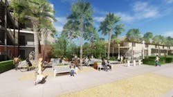 Lower level of Chapman University's Sandi Simon Center for Dance Lower level of Chapman University's Sandi Simon Center for Dance