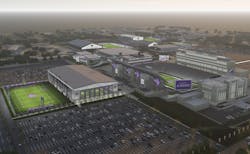 Rendering of the new facilities being constructed at K-State Rendering of the new facilities being constructed at K-State