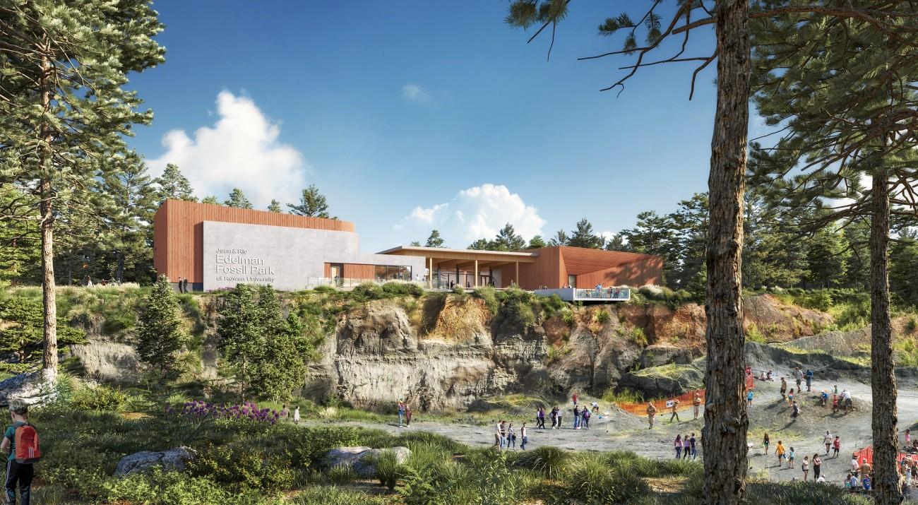 Jean & Ric Edelman Fossil Park Museum of Rowan University rendering