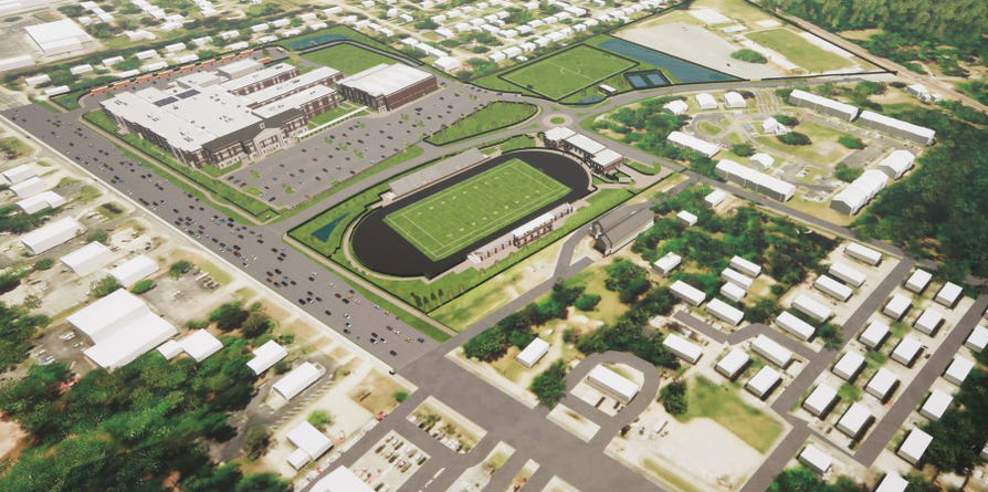 Construction begins on an 118 million K12 multi campus in the Savanah
