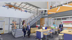 Interior rendering of Fay School's Center for Creativity and Design Interior rendering of Fay School's Center for Creativity and Design