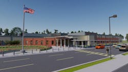 Rendering of the Santa Rosa County School District's K-8 School in Pace Rendering of the Santa Rosa County School District's K-8 School in Pace