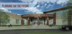Rendering of the Peters Township High School project Rendering of the Peters Township High School project