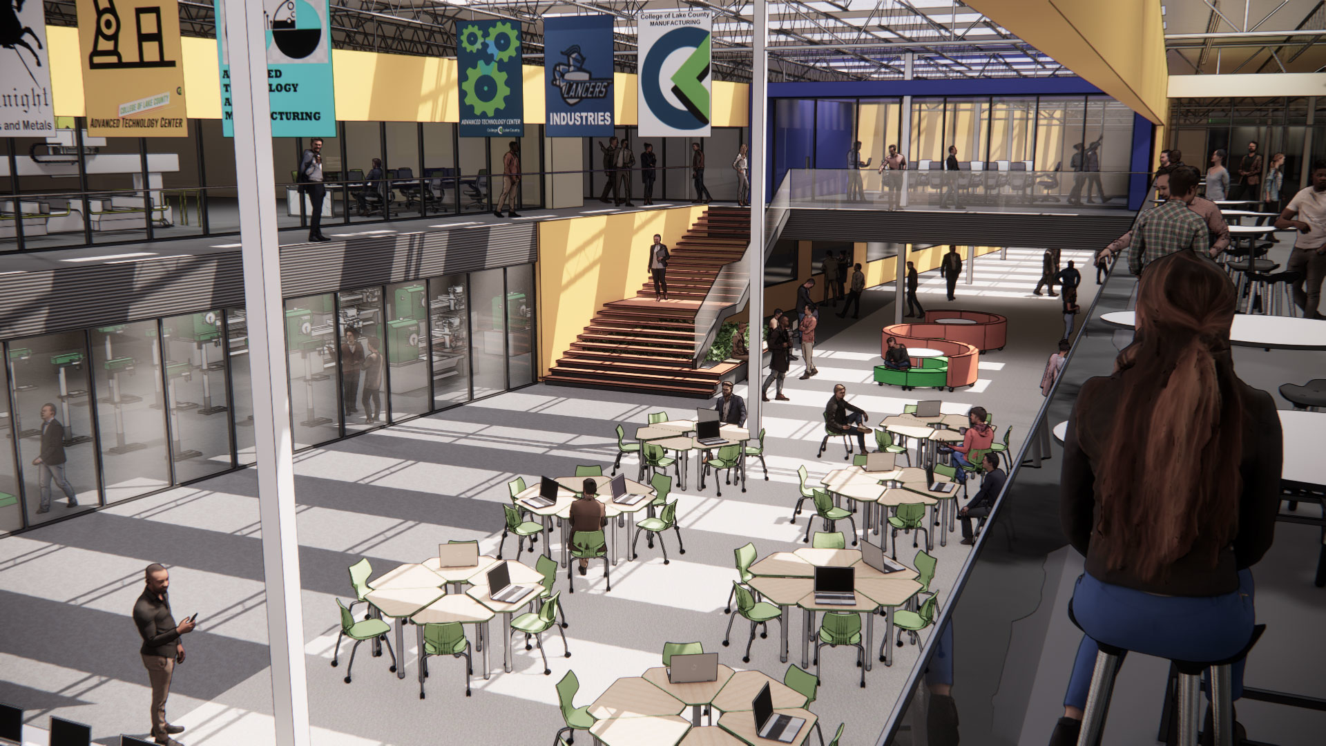 College of Lake County Advanced Technology Rendering