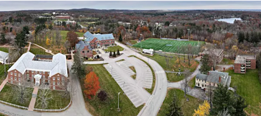 Becker College Campus aerial view