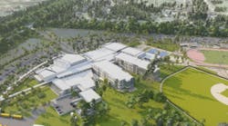 Rendering of the new high school for Collier County Public Schools