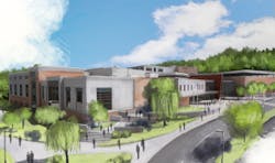 Doherty Memorial High School rendering Doherty Memorial High School rendering