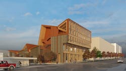 Anthony Timberlands Center for Design and Materials Innovation rendering Anthony Timberlands Center for Design and Materials Innovation rendering