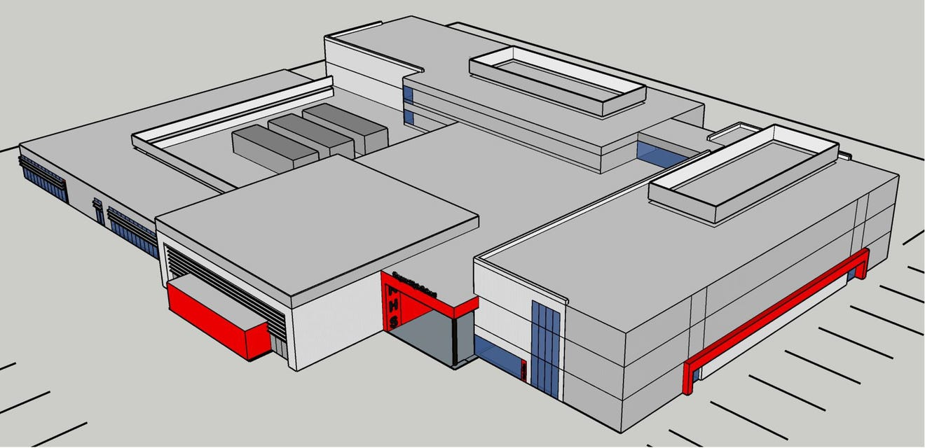 Rogers High School Rendering