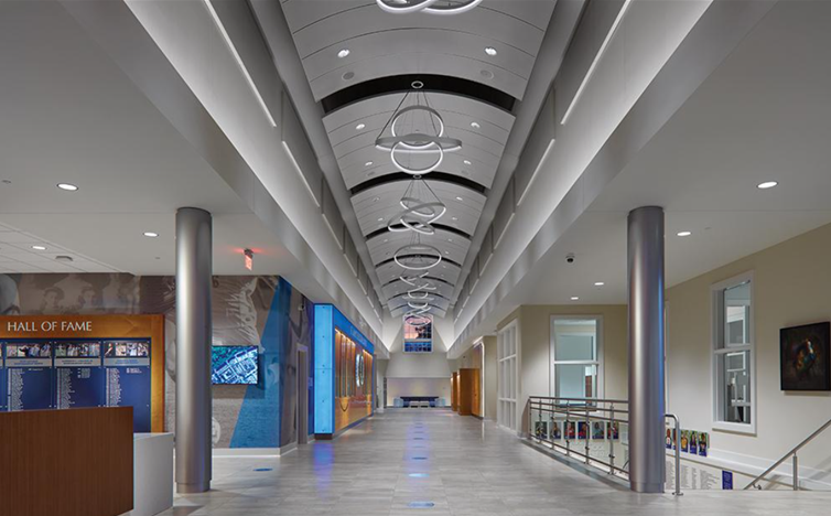 From the 2021 Educational Interiors Showcase: St. Mary's Episcopal School and Church of the Holy Communion Athletic & Wellness Center