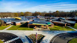 Aerial shot of Miller-Driscoll elementary Aerial shot of Miller-Driscoll elementary