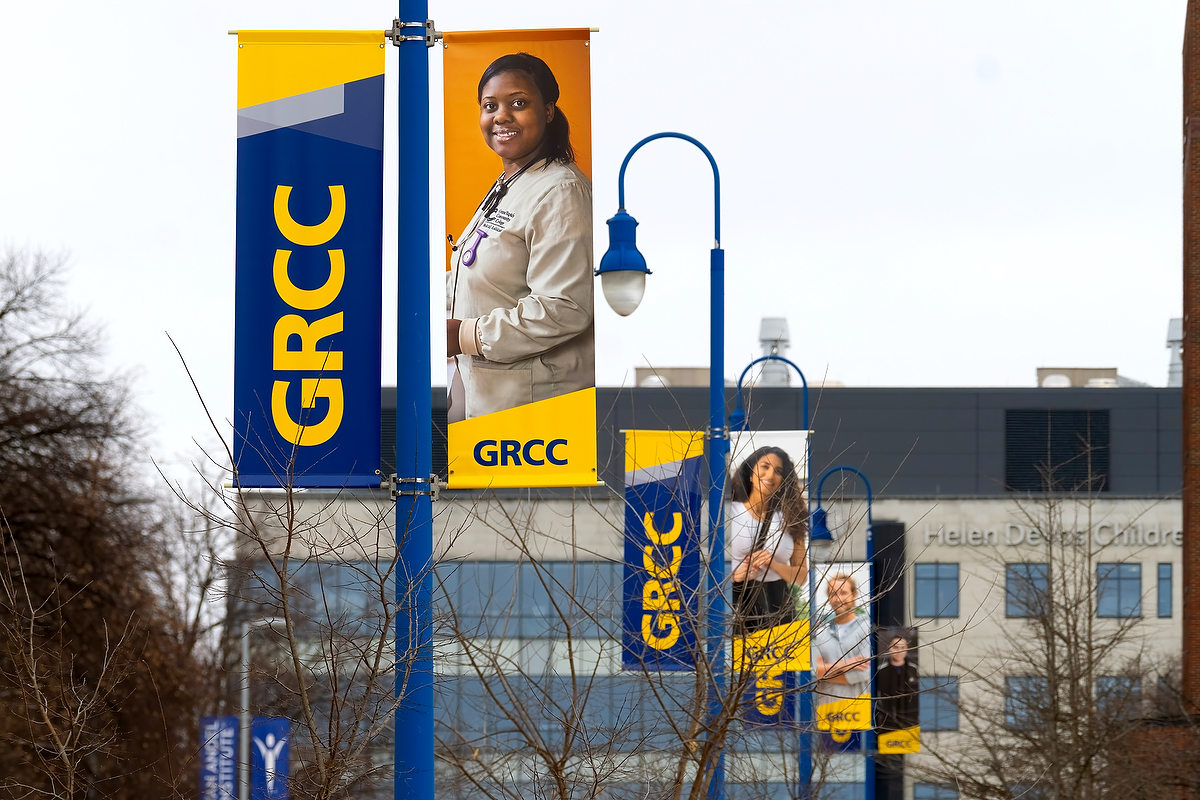 GRCC Community College signs