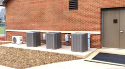 HVAC systems outside of a school