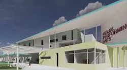 Guilford County Schools visual and performing arts magnet school rendering