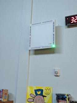 Air purifiers installed in schools can help clean and disinfect the air and provide a more healthful learning environment. Air purifiers installed in schools can help clean and disinfect the air and provide a more healthful learning environment.