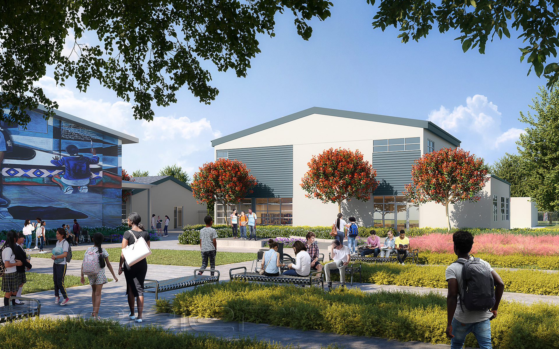 Cesar Chavez Ravenswood Middle School Rendering 622b831336ff6