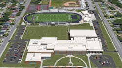 Lanphier High School rendering Lanphier High School rendering