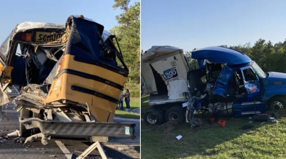 Levy County school bus crash