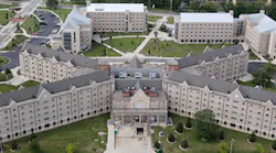 Presidents Hall aerial view