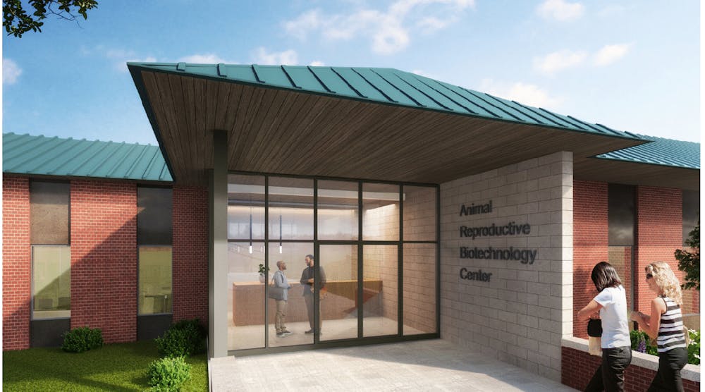 Texas A&amp;M Animal Science&apos;s Reproduction and Biotechnology Center rendering