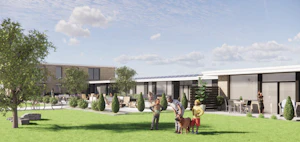 Gillespie Elementary School apartment complex renovation rendering