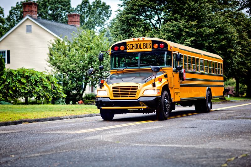 School Bus In Neighborhood 6283bc5805167