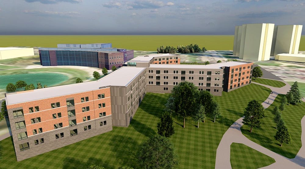 Eastern Michigan University residence hall renderings