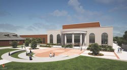The Brook Hill School&apos;s fine arts center and chapel rendering