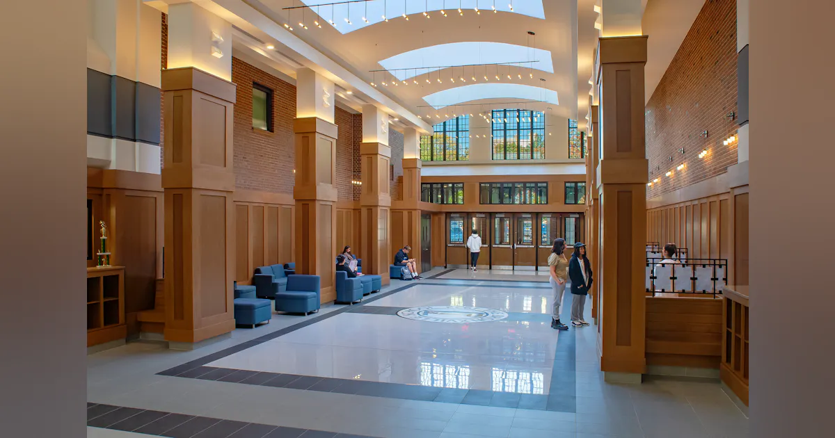 From the 2022 Educational Interiors Showcase: Lobby Addition at The ...