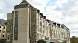 The site for the Creativity and Innovation District Residence Hall had many challenging features, including its proximity to other buildings, a steep slope, underground utilities and an existing box culvert.